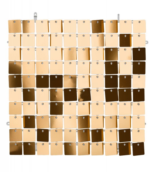Pailletten-Wandpaneel - kupfer - 30 x 30 cm