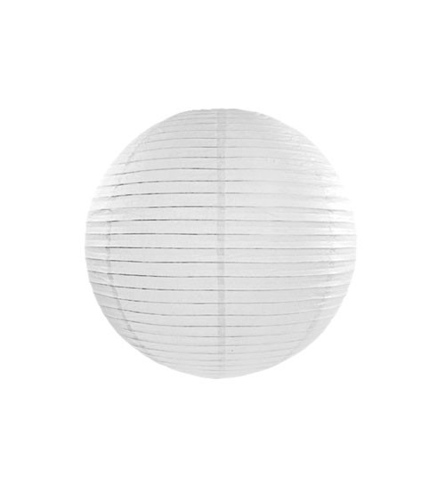 Papierlampion - weiß - 20 cm