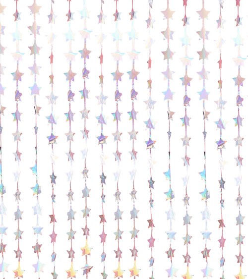 Sternen-Vorhang - irisierend - 1,2 x 2 m