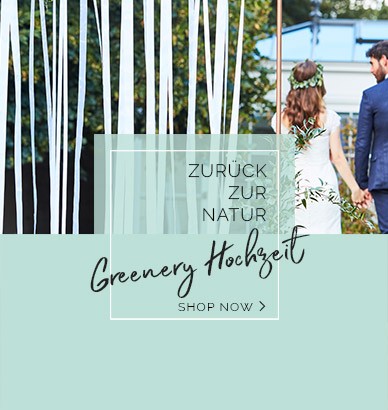 Hochzeitsdeko im Greenery Look