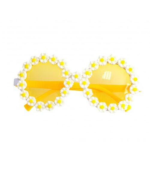 Party-Brille mit Margeriten "Hippie"