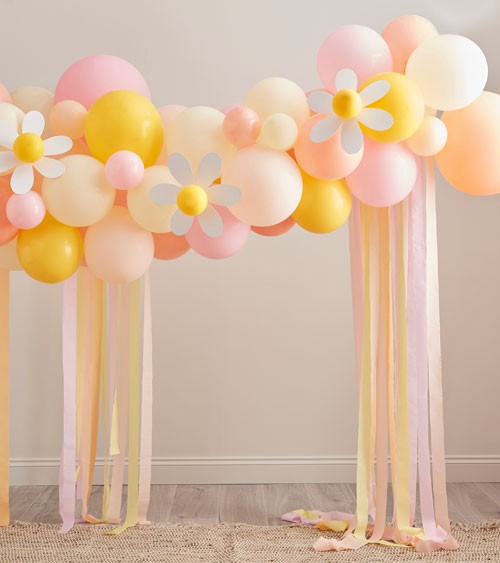 Ballongirlanden-Set "Daisy" - pastell - 78-teilig