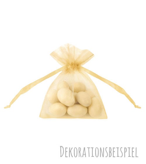 Organza-Beutel - gold - 20 Stück