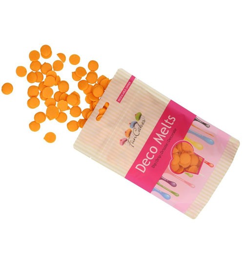 Funcakes Deco-Melts - orange - 250 g