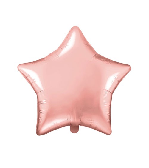 Stern-Folienballon - rosegold - 48 cm