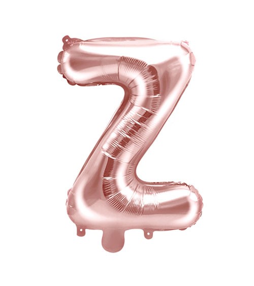 Folienballon Buchstabe "Z" - rosegold - 35 cm