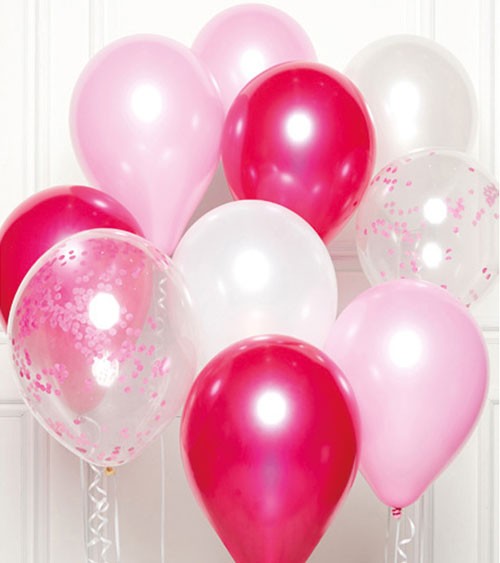 Luftballon-Set "Bouquet Pink" - 11-teilig