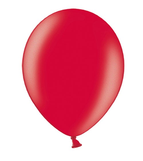 Metallic-Luftballons - rot - 50 Stück