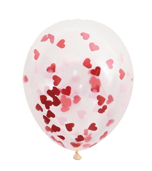 48 Stück Folienballon Set Konfetti Luftballons /& Latex Rosegold Luftballon Set