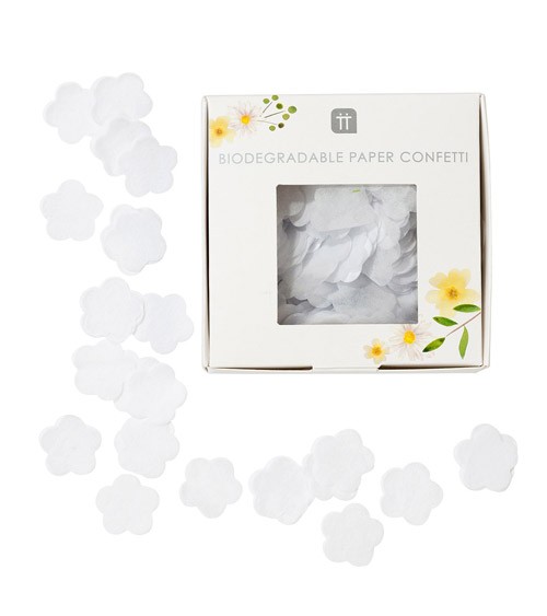 Konfetti-Blüten - weiss - 2 g